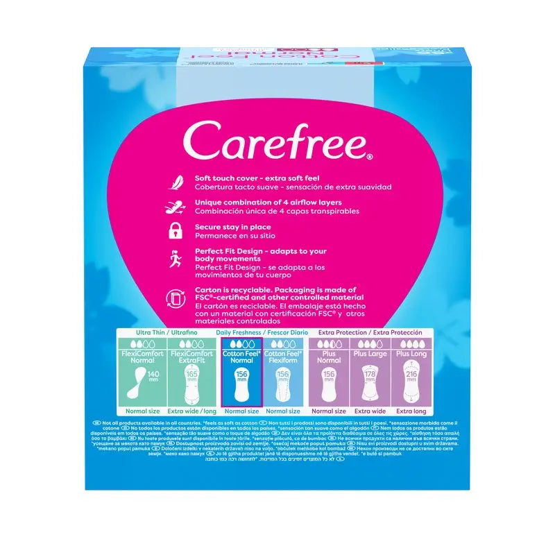 Cotone libero Feel Normal Senza profumo 56 pezzi