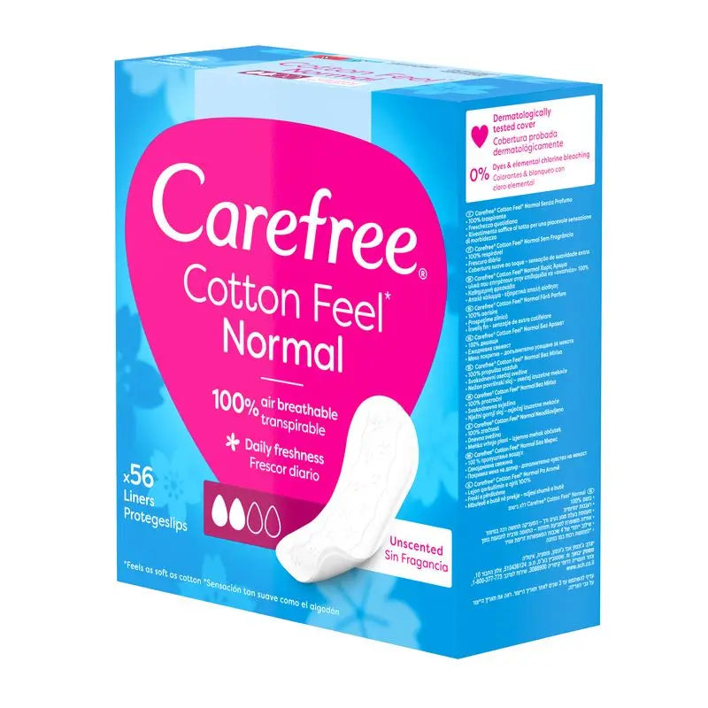 Cotone libero Feel Normal Senza profumo 56 pezzi