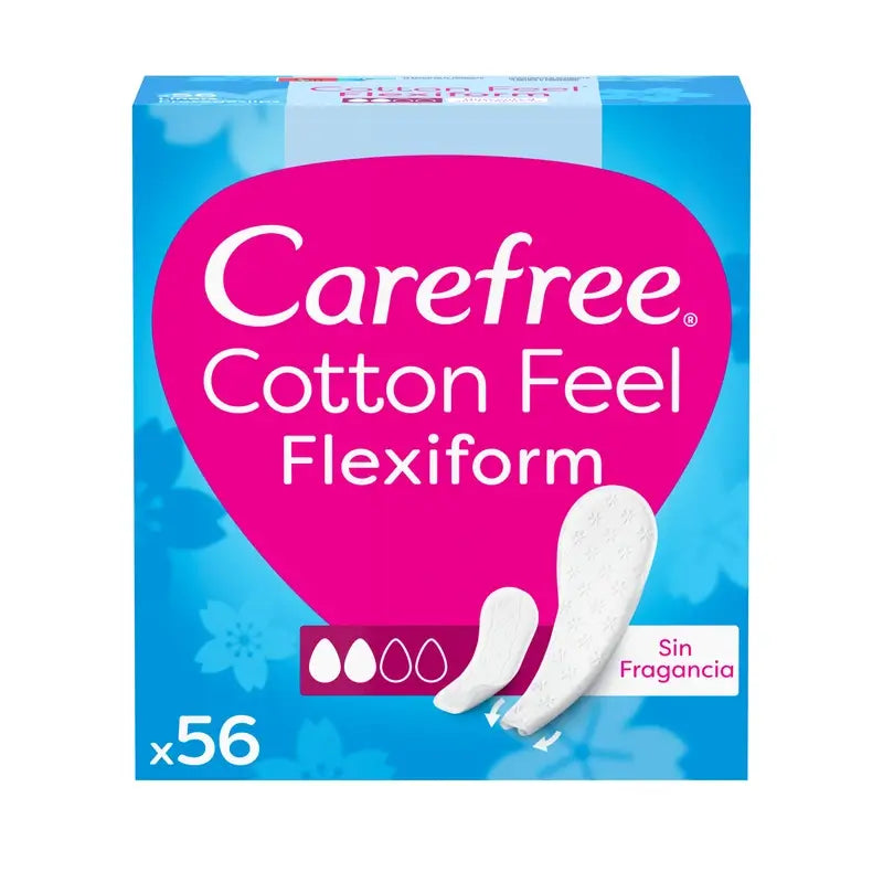 Carefree Flexiform senza profumo 56 pz.