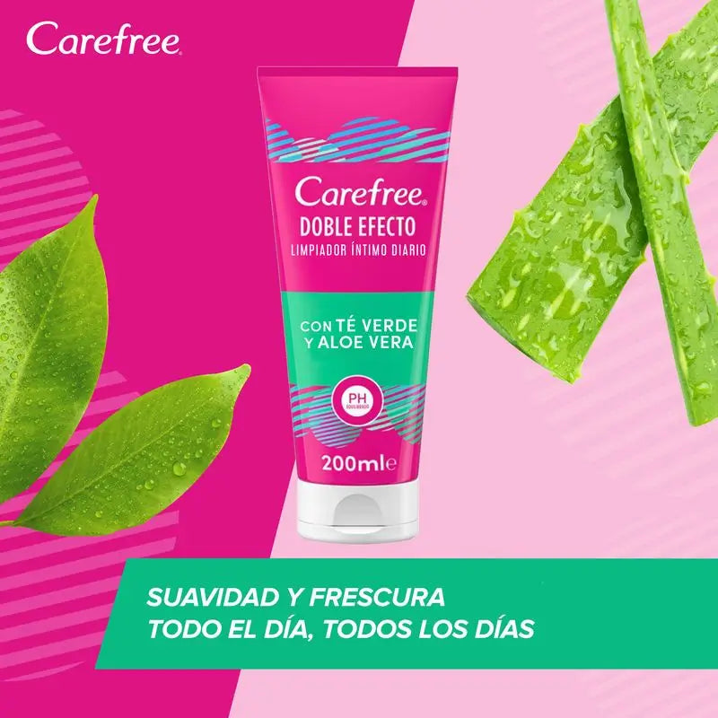 Carefree Gel intimo al tè e all'aloe vera 200 ml