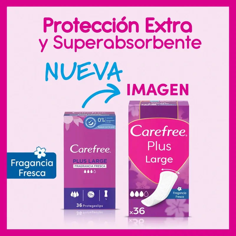 Carefree Plus Grande Fragranza Fresca 36 pz.