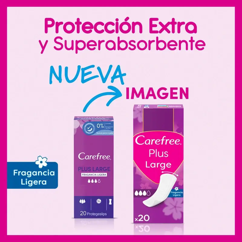 Carefree Plus Fragranza Leggera Grande 20 Confezioni