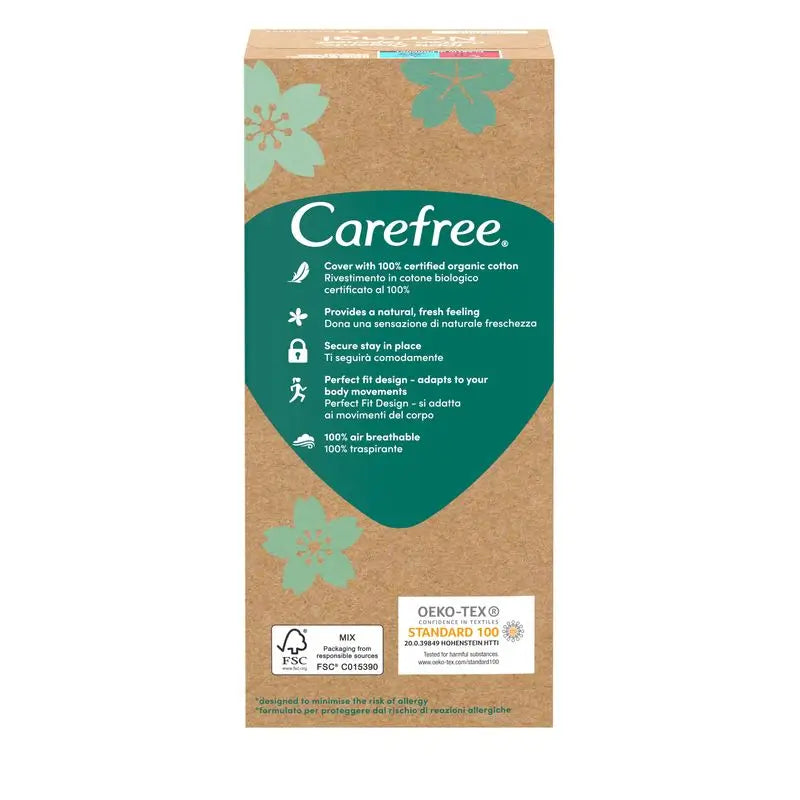 Cotone organico Carefree Plus 30 pezzi
