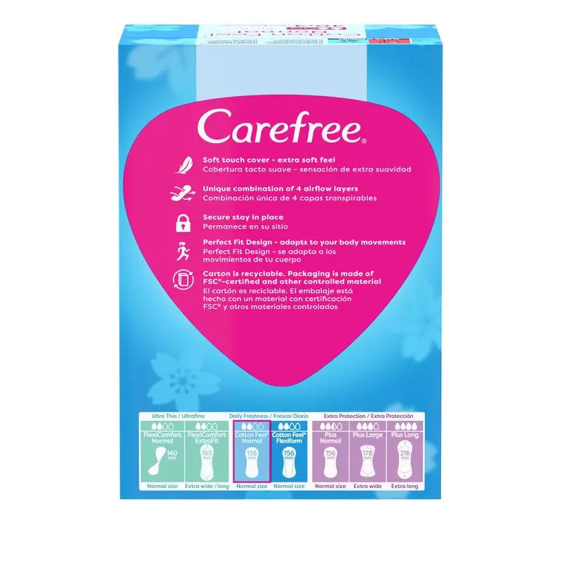 Carefree Protege Slip Cotton, senza profumo, 40 + 4 pz.
