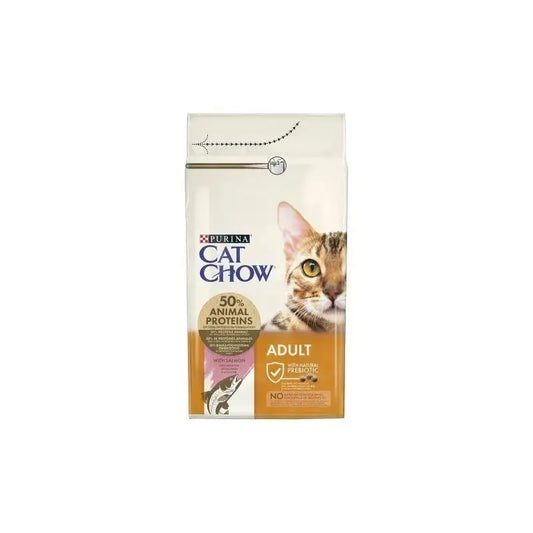 Cat Chow Feline Adult Salmone Tonno 15kg cibo per gatti
