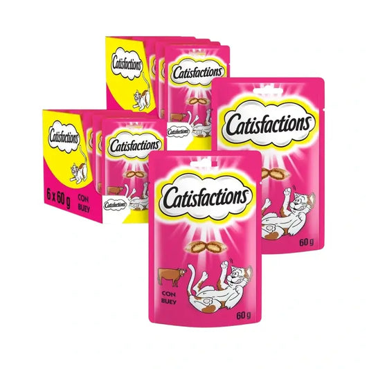 Catisfaction Manzo Felino, Confezione Da 2, 6X60Gr