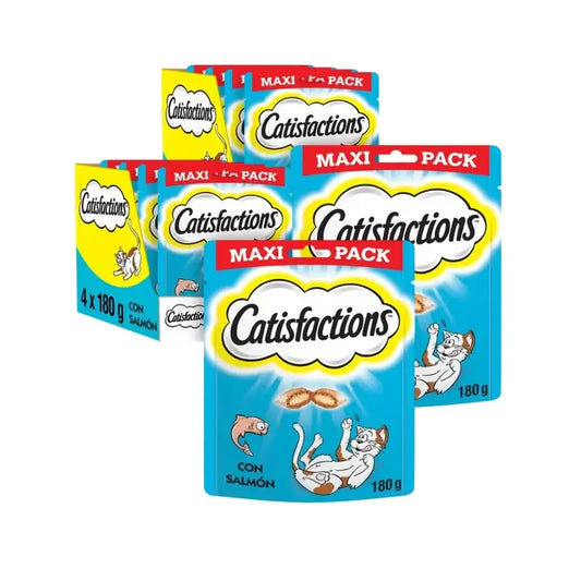Catisfaction Megapack Salmone, Confezione da 2, 4X180Gr