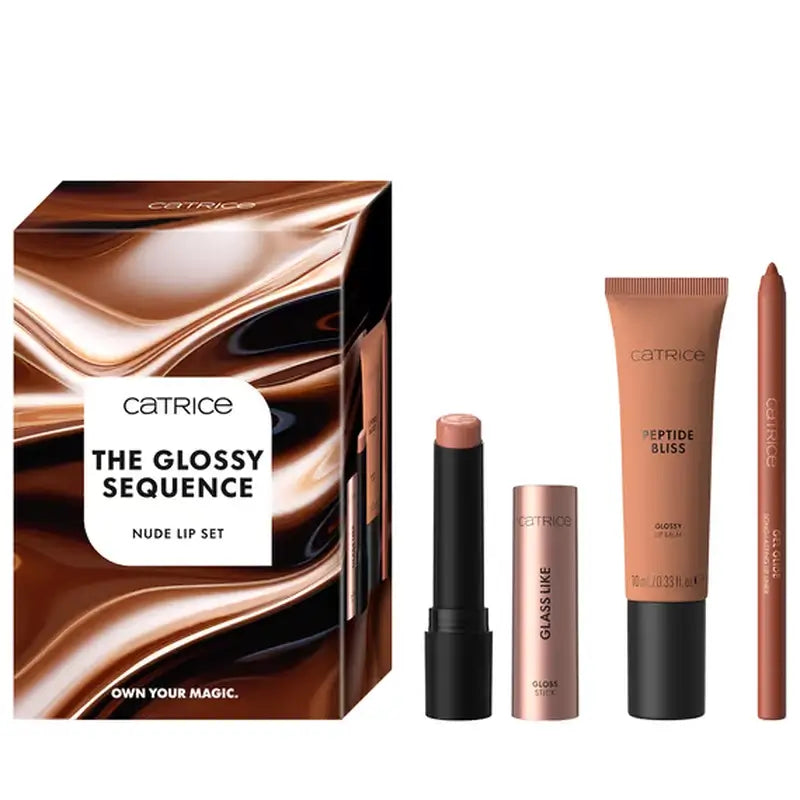 Catrice The Glossy Sequence Set labbra nude 01