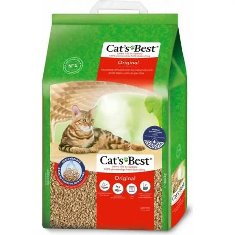 Lettiera vegetale Cat'S Best Original 20L 8,6 Kg