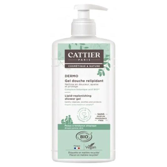 Cattier Dermo Relipidising Shower Gel 500Ml. Bio Vegan