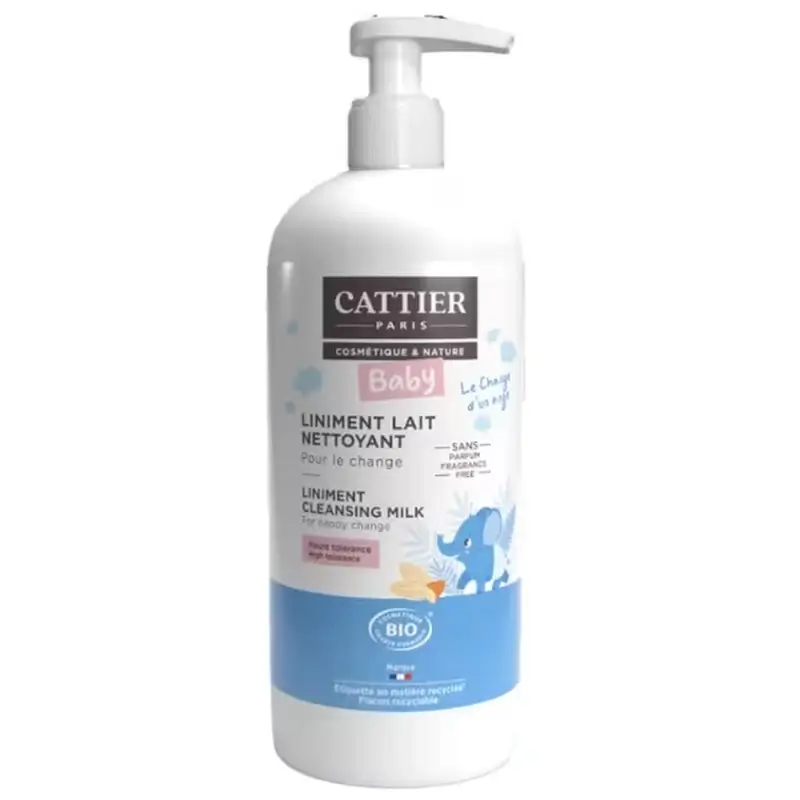 Cattier Baby Linimento per il cambio del pannolino 500Ml.