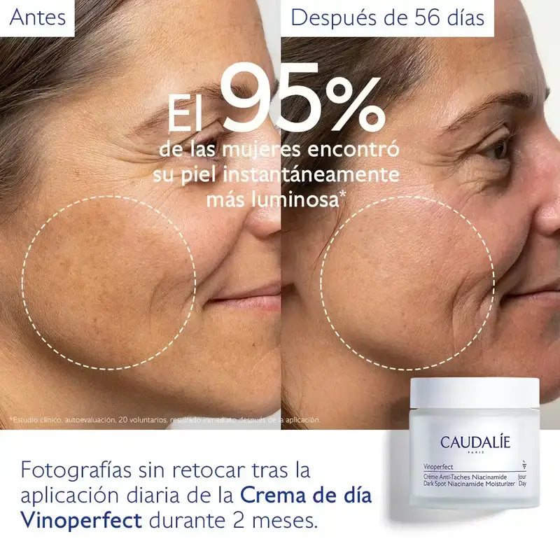 Caudalie Vinoperfect Crema anti-macchie alla niacinamide, 50 ml