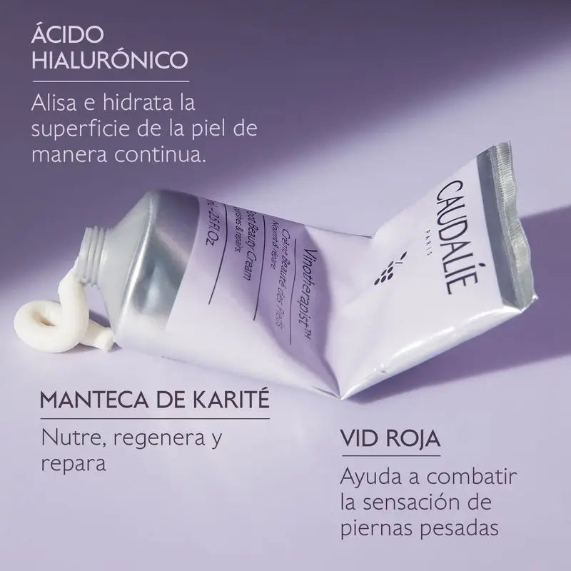 Caudalie Crema piedi di bellezza vinoterapica, 75 ml