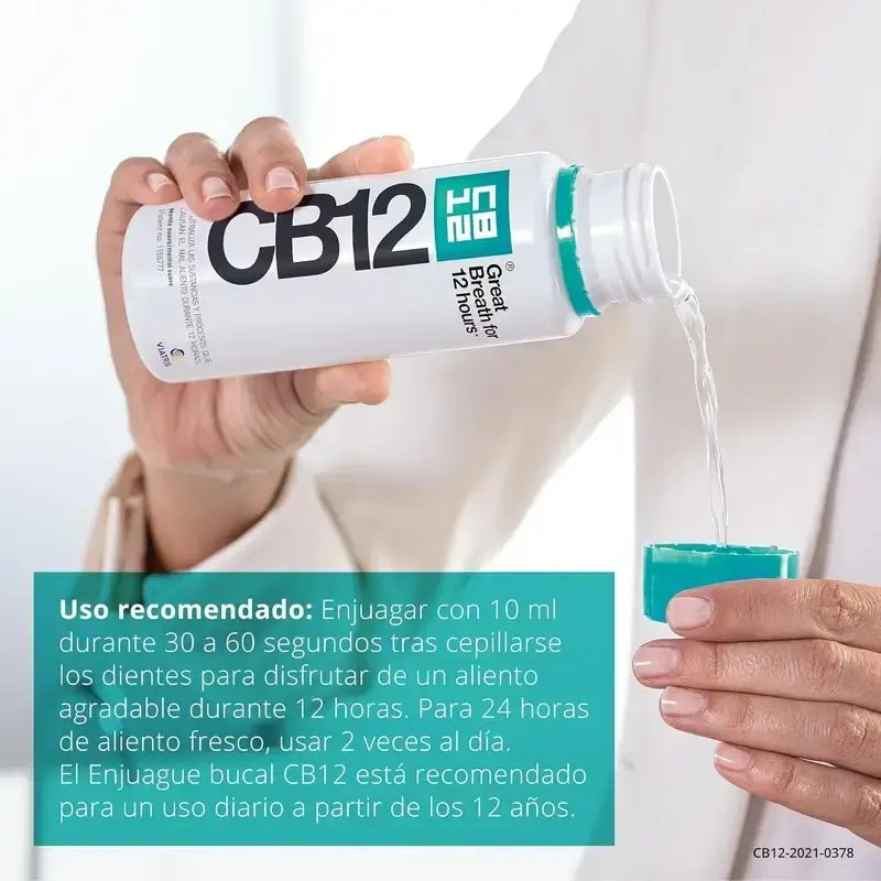 Cb12 Collutorio delicato Collutorio per alitosi al gusto di menta, 2X250 Ml