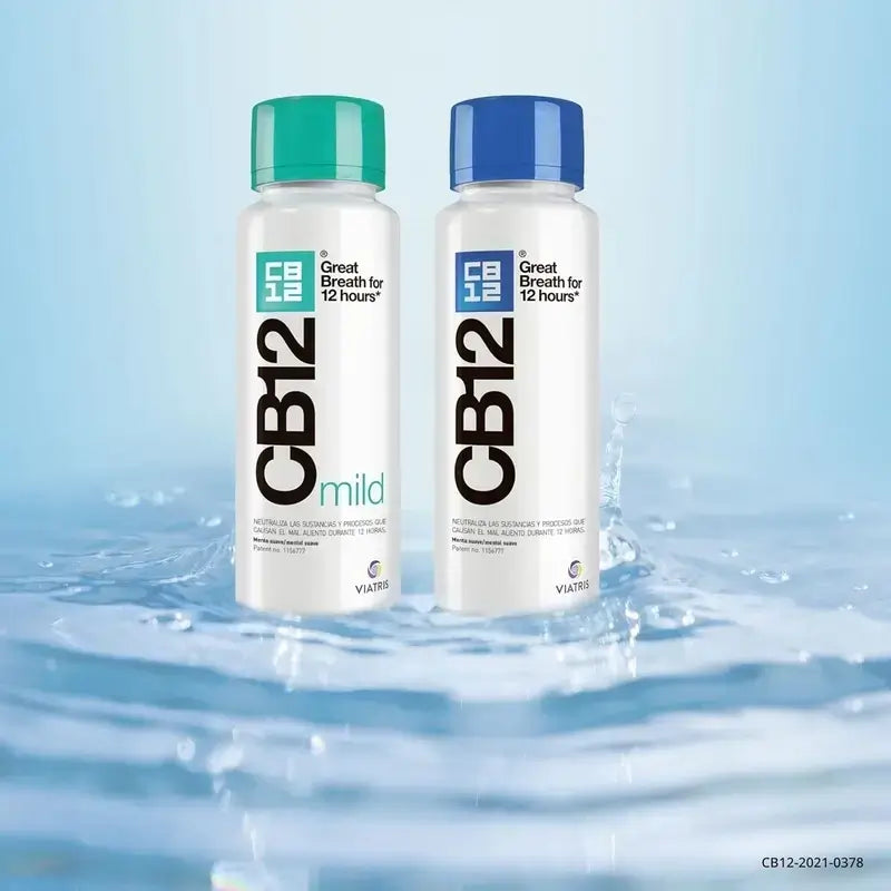 Cb12 Collutorio delicato Collutorio per alitosi al gusto di menta, 2X250 Ml