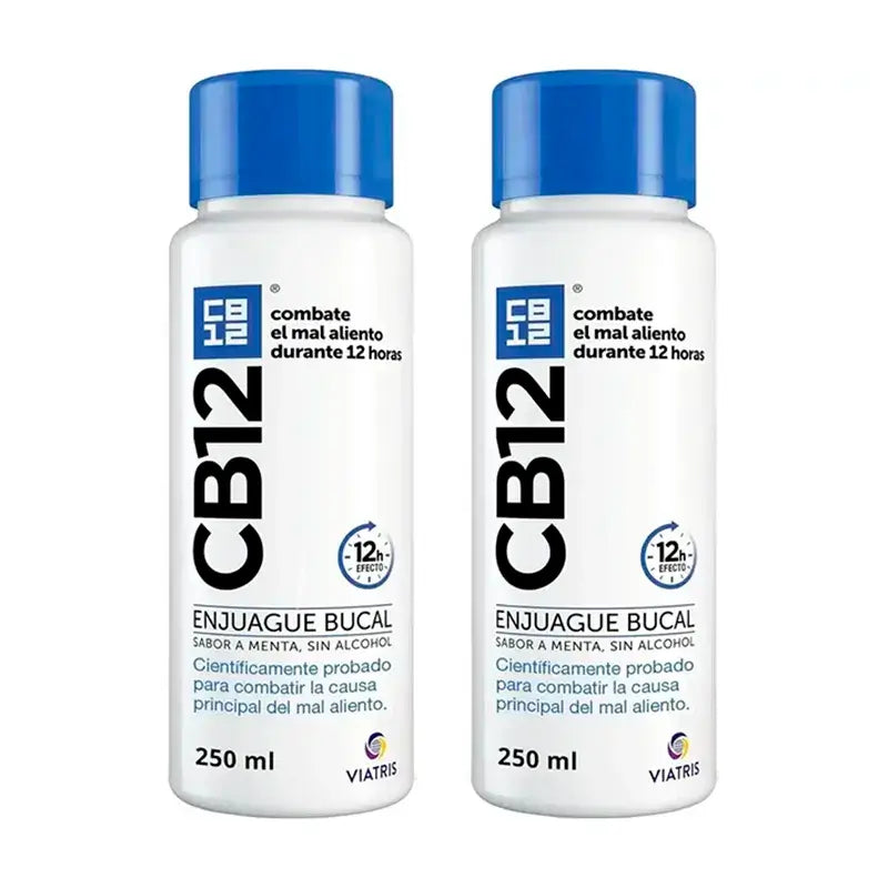 Cb12 Collutorio alla menta Collutorio per alitosi al gusto di menta, 2X250 Ml
