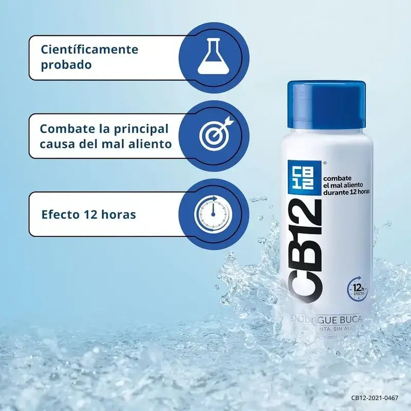 Cb12 Collutorio alla menta Collutorio per alitosi al gusto di menta, 2X250 Ml