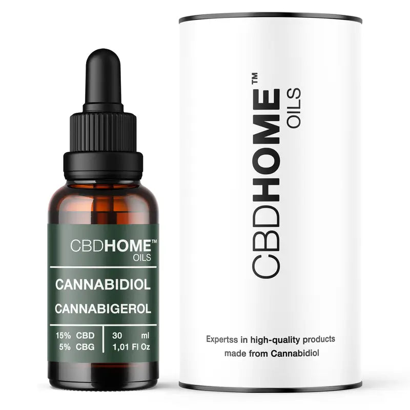 Cbd Home Olio di Cbd 15% + Cbg 5%, 30 ml