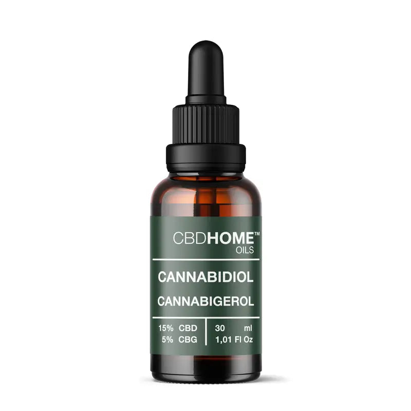 Cbd Home Olio di Cbd 15% + Cbg 5%, 30 ml