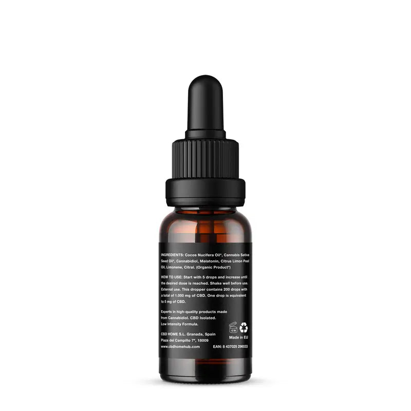Cbd Home Olio di Cbd 10% + Melat, 10 ml