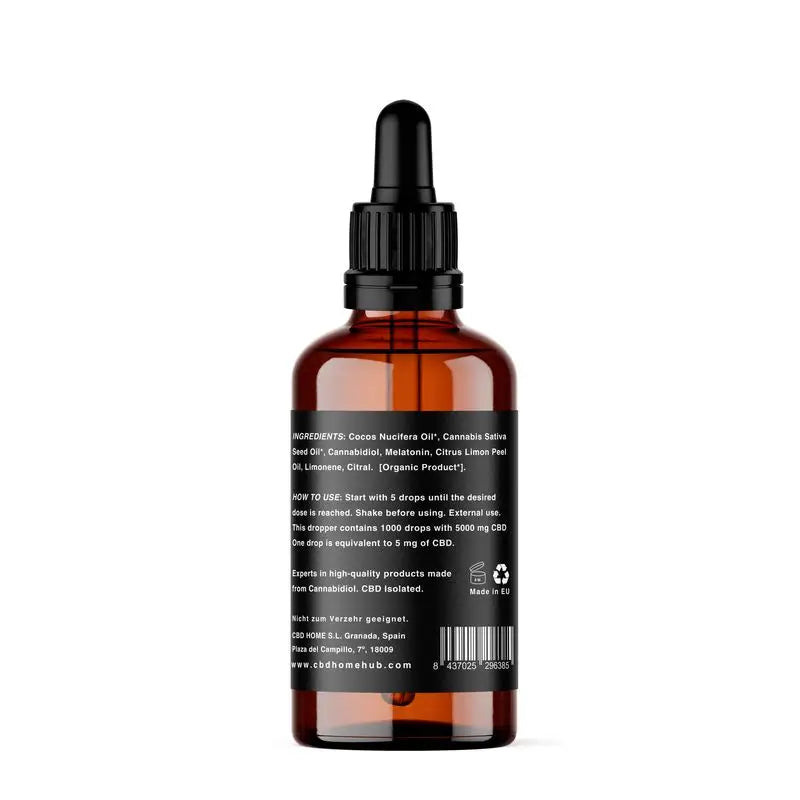 Cbd Home Olio di Cbd 10% + Melat, 50 ml