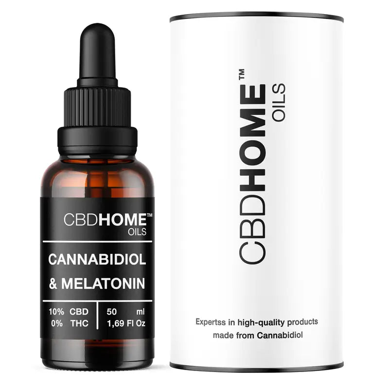 Cbd Home Olio di Cbd 10% + Melat, 50 ml