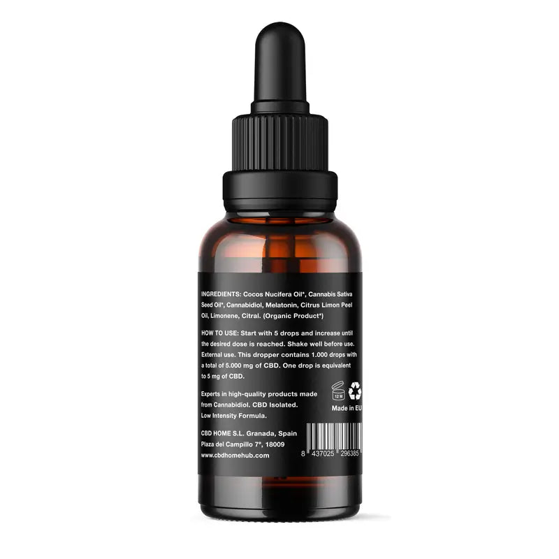 Cbd Home Olio di Cbd 10% + Melat, 50 ml