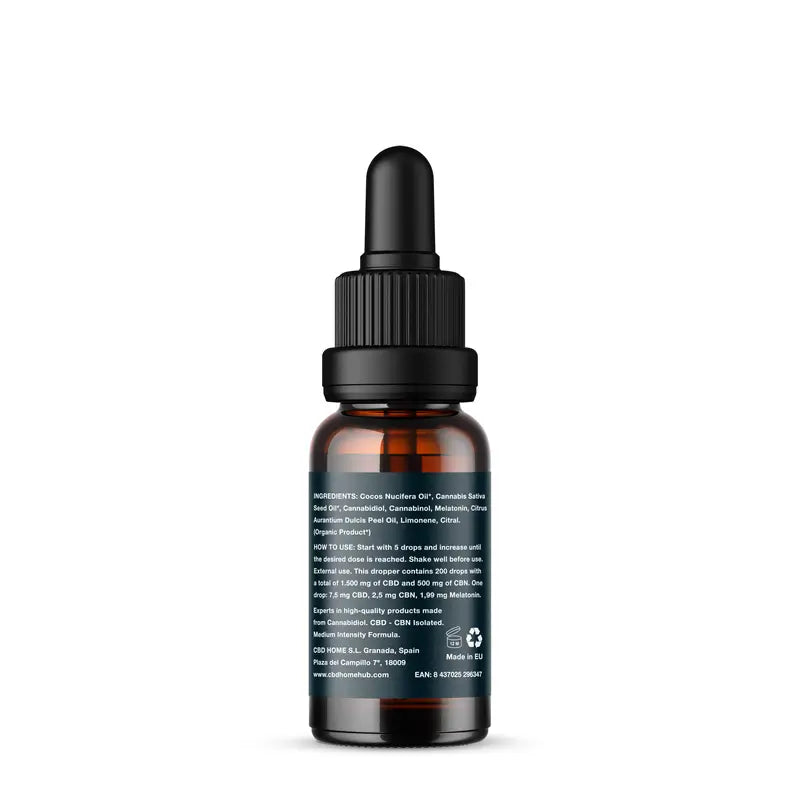 Cbd Home Olio di Cbd 15% + Cbn 5%, 10 ml