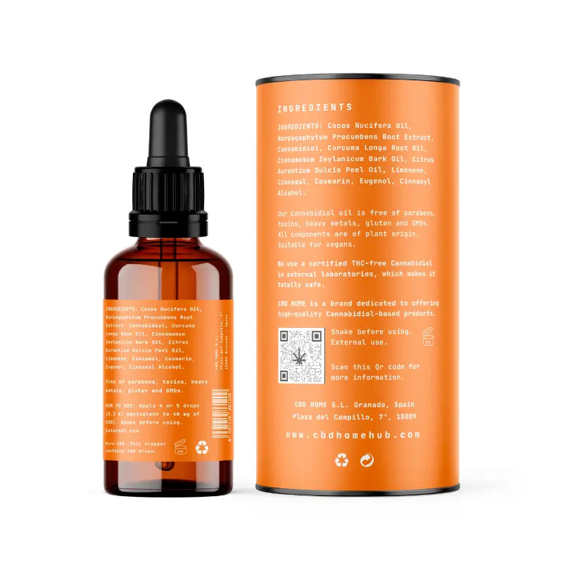 CBD Home Olio di CBD 20% con Curcuma + Hapagophytum , 30 ml
