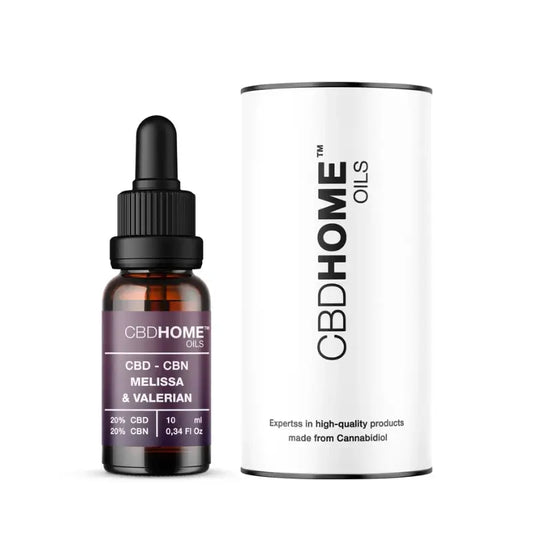 CBD HOME Olio di CBD + CBN + Melissa + Valeriana, 10 ml