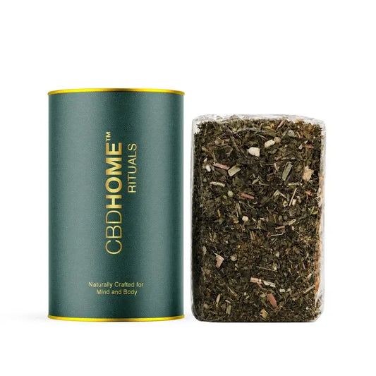 CBD HOME - Tè verde e canapa - 100 g
