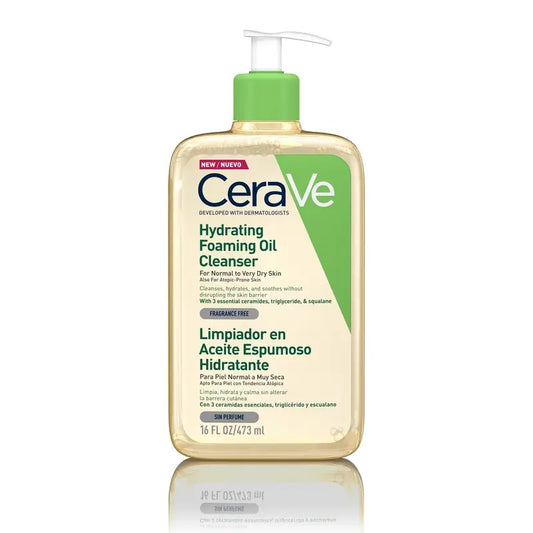 CeraVe Olio detergente schiumoso idratante, 473 ml