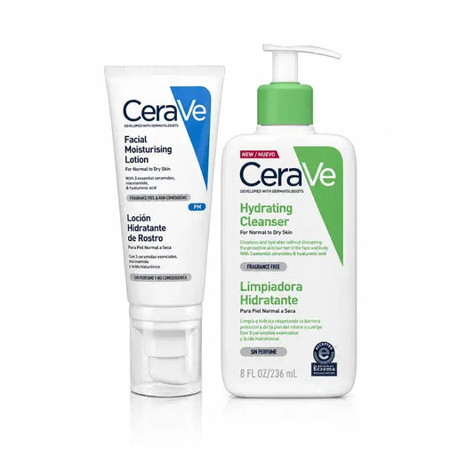 Cerave Cerave Gel detergente 236 Ml + Cerave Lozione idratante viso, 52 Ml