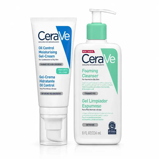 Cerave Cerave Gel detergente schiumogeno 236 Ml + Gel crema idratante Oil Control 52 Ml
