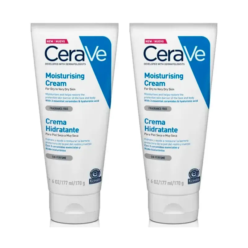 CeraVe Crema Idratante, Confezione 2 x 177 ml