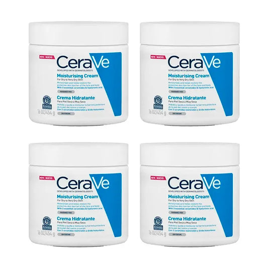 CeraVe Crema Idratante, Confezione da 4 x 454 g