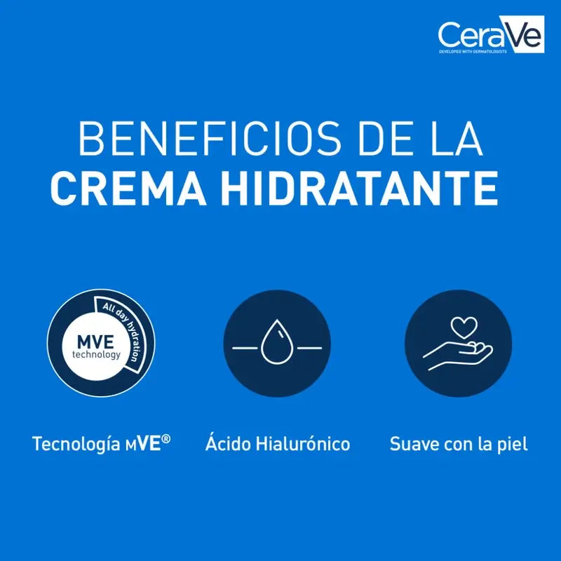 CeraVe Crema idratante per pelli secche, 340 gr