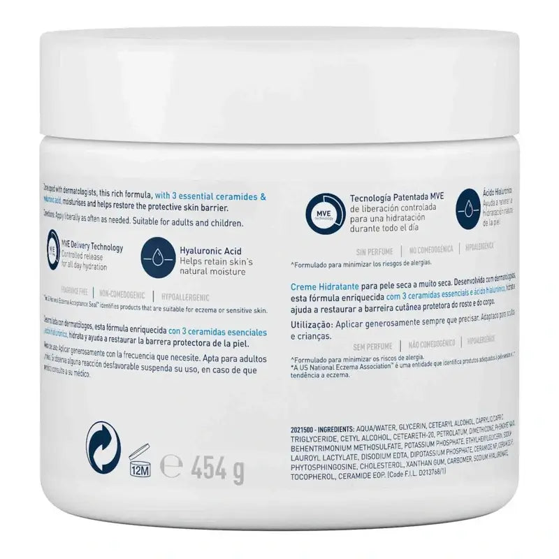 CeraVe Crema Idratante, 454 gr