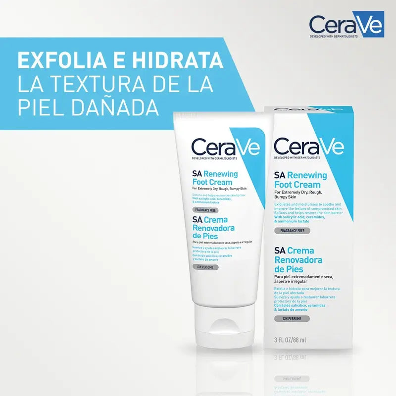 CeraVe Crema piedi rinnovatrice, 88 ml