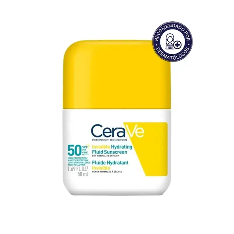 Cerave Invisible Moisturising Protection Fluid Spf 50 Con 3 Ceramidi, 50 ml