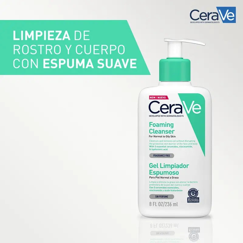 CeraVe Gel detergente schiumoso, 236 ml