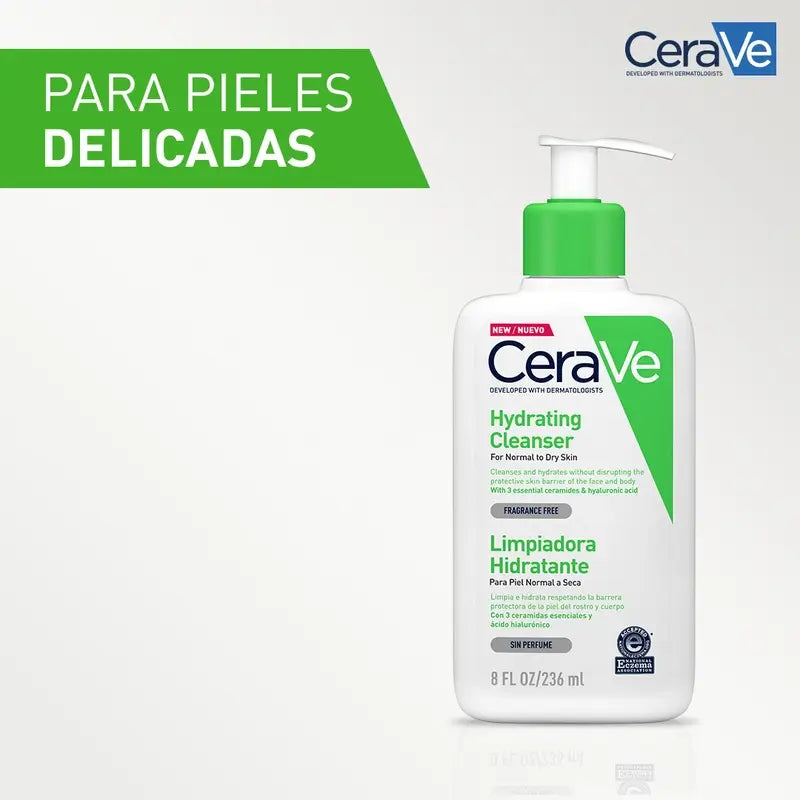 CeraVe Gel detergente idratante, 236 ml