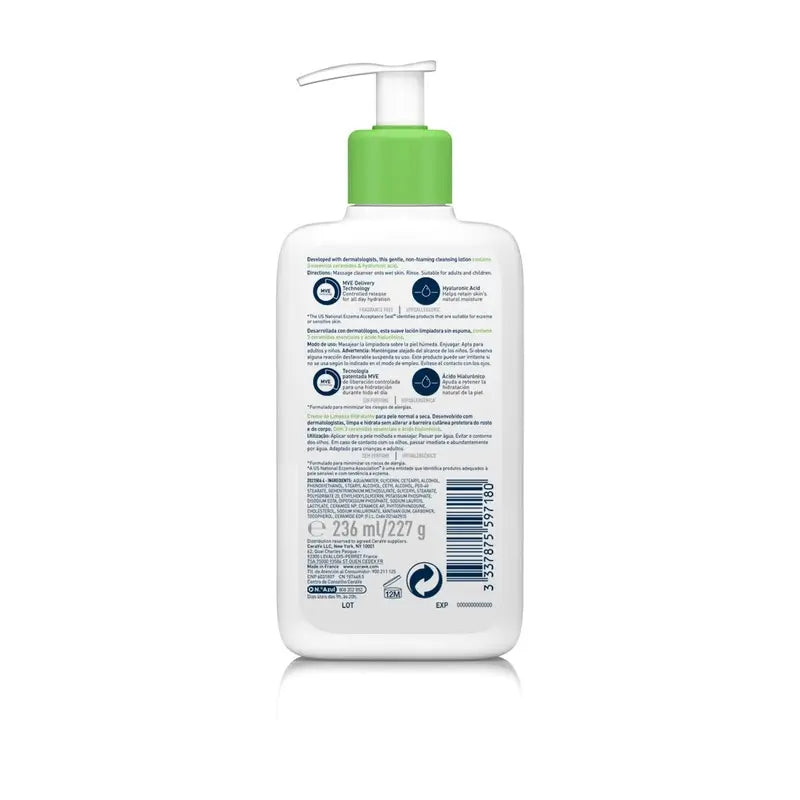 CeraVe Gel detergente idratante, 236 ml
