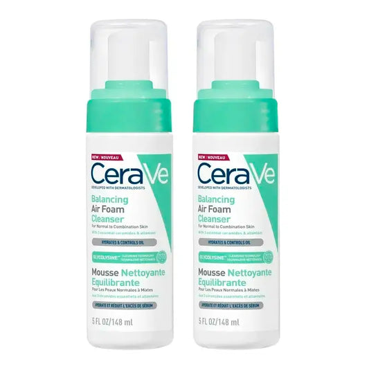CeraVe Air Foam Detergente Riequilibrante , Confezione 2 x 148 ml