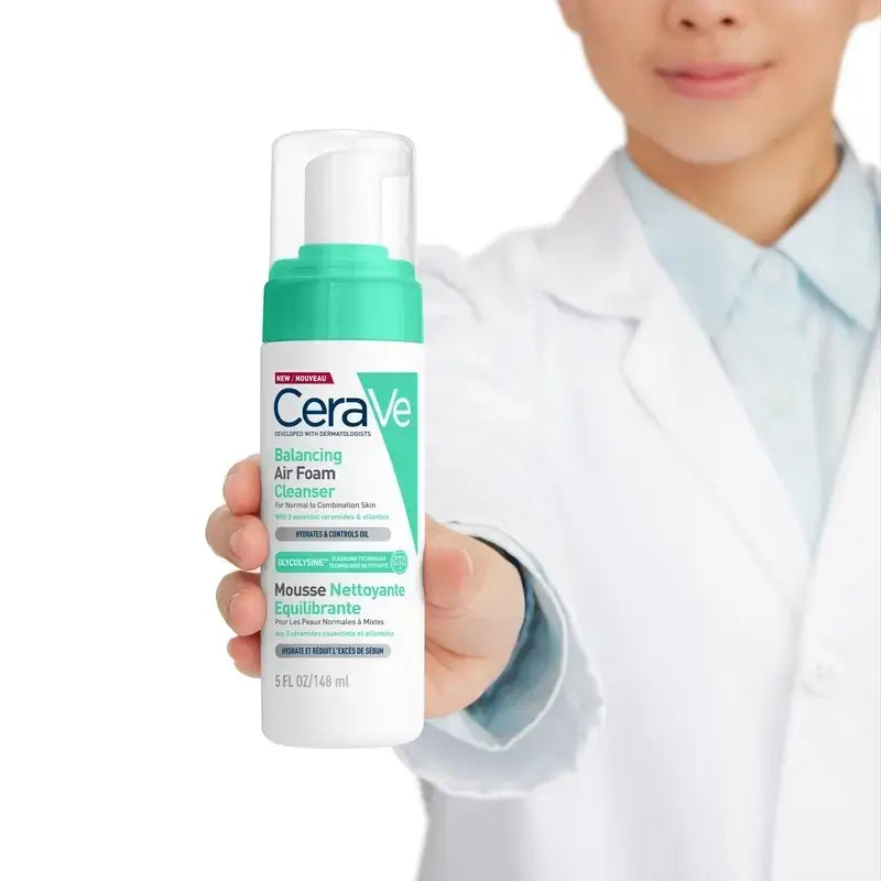 CeraVe Air Foam Detergente Riequilibrante , Confezione 2 x 148 ml