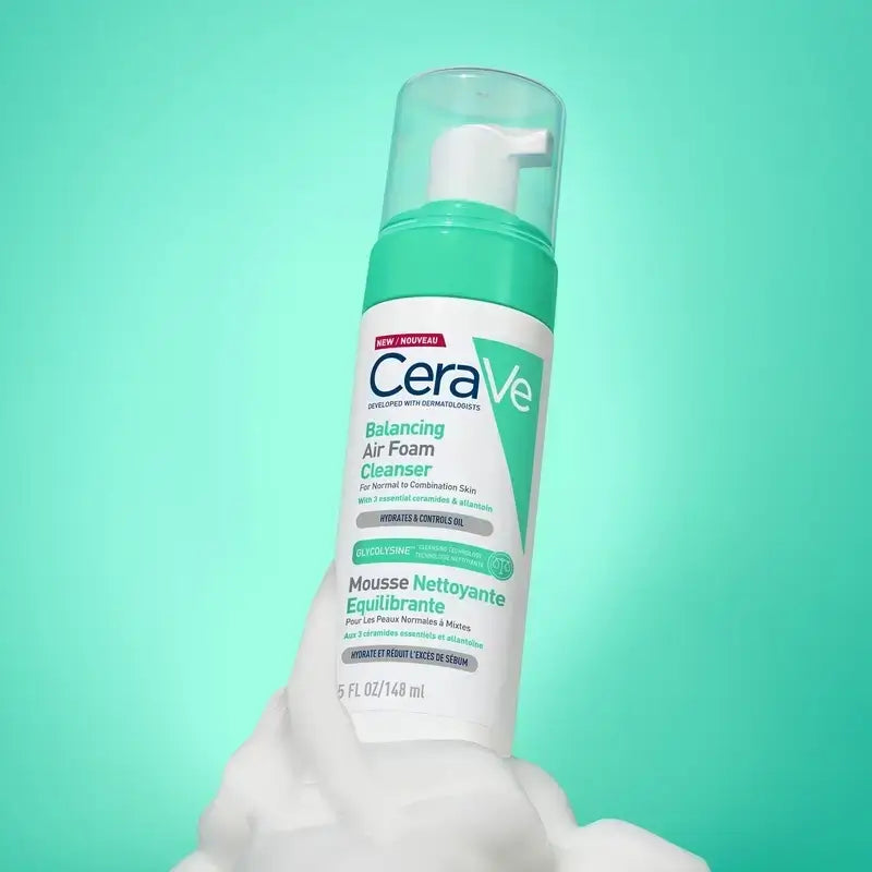 CeraVe Air Foam Detergente Riequilibrante , Confezione 2 x 148 ml