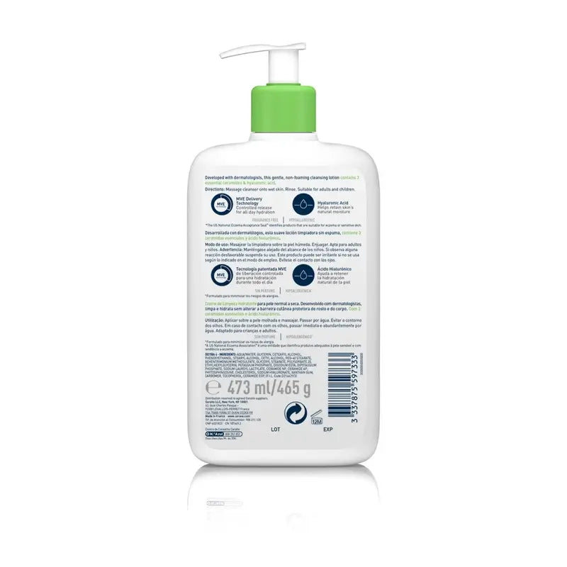 CeraVe Gel detergente idratante, 473 ml