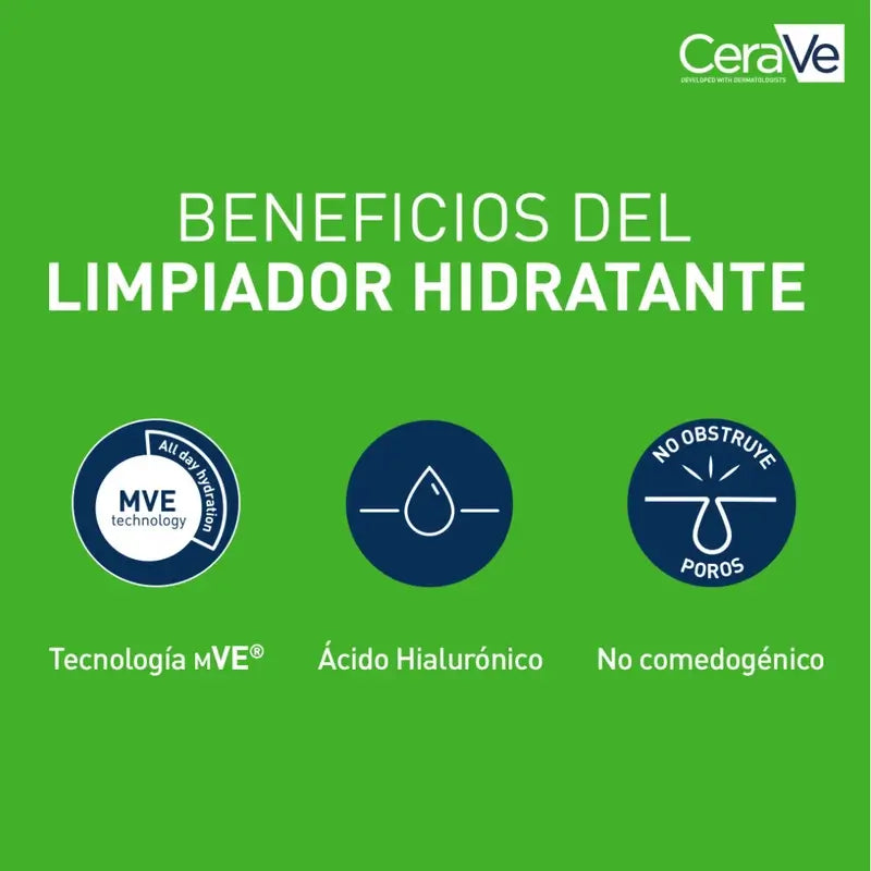 CeraVe Gel detergente idratante, 1l