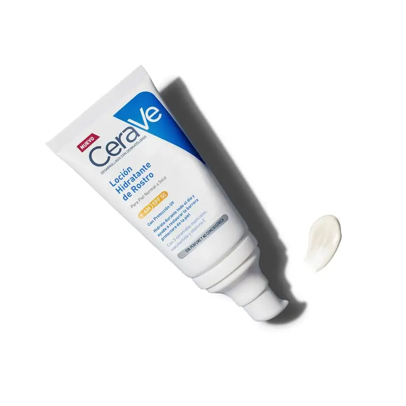 CeraVe Lozione idratante per il viso SPF 50, 52 ml