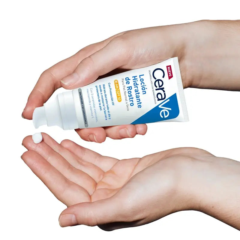 CeraVe Lozione idratante per il viso SPF 50, 52 ml